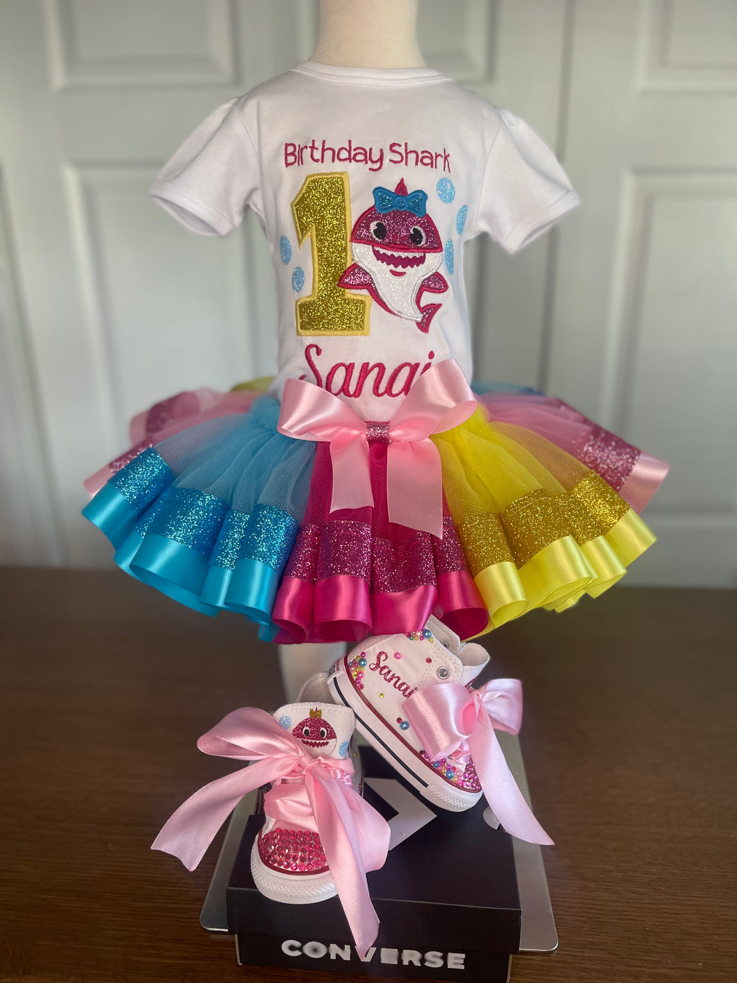 Birthday Shark Tutu Set