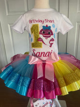 Load image into Gallery viewer, Birthday Shark Tutu Set
