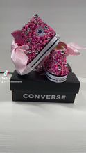 Load and play video in Gallery viewer, Shades of Pink Converse Shoes
