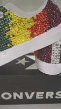 Load and play video in Gallery viewer, LGBT Pride Converse Shoes (Adults)
