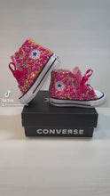 Load and play video in Gallery viewer, Custom Pink Lemonade Converse
