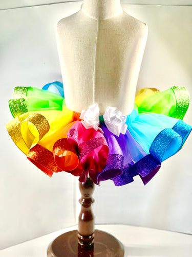 Rainbow Glitter Tutu - Sincere Sentiments