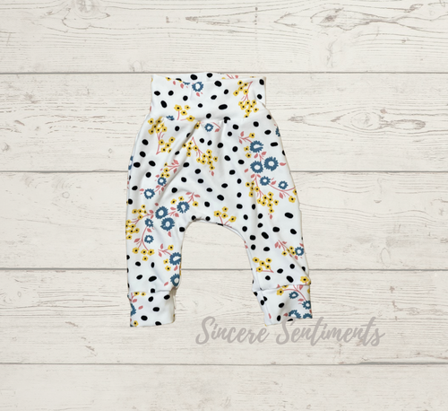 Floral Dots Baby Harem Pants - Sincere Sentiments