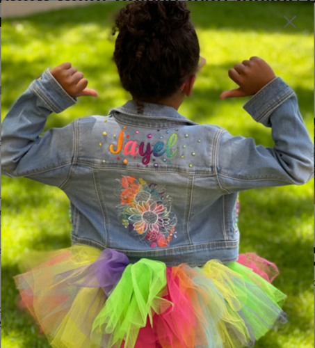 Color Splash Denim Jacket - Sincere Sentiments