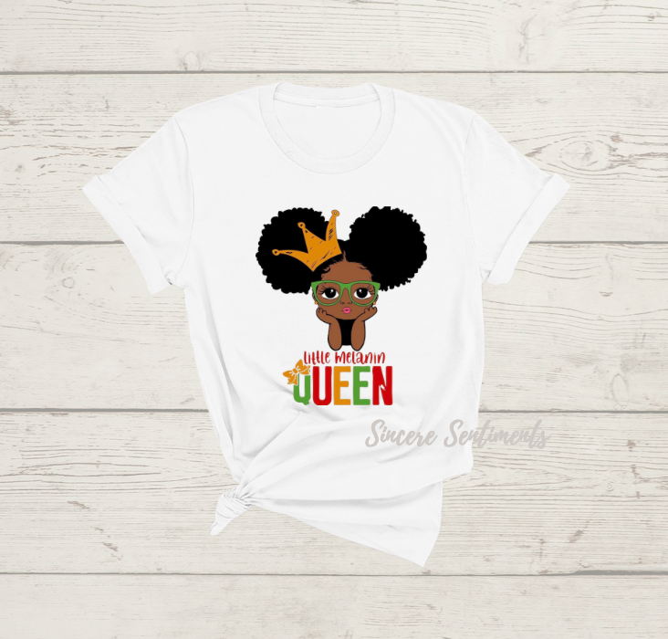 Little Melanin Queen Tee - Sincere Sentiments