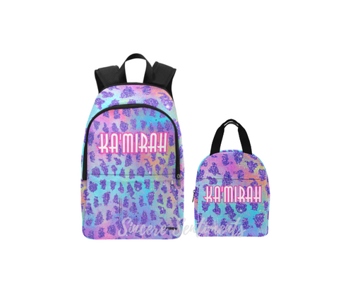 Personalized Colorful Animal Backpack Set - Sincere Sentiments