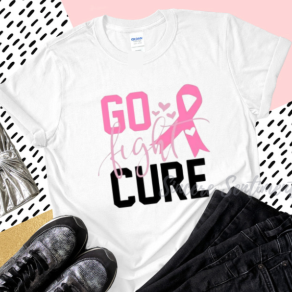 Go Fight Cure Tee - Sincere Sentiments