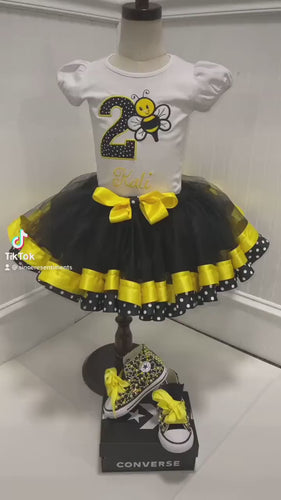 Bumblebee Birthday Tutu Set