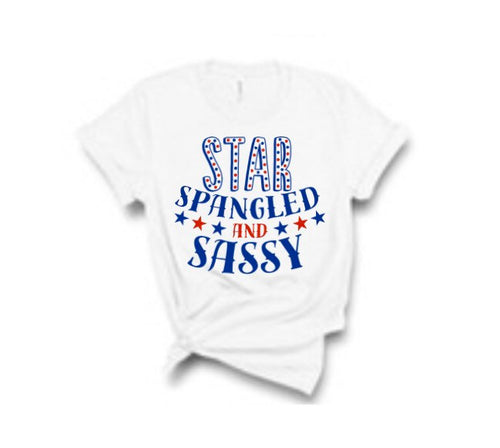 Star Spangled and Sassy Tee - Sincere Sentiments