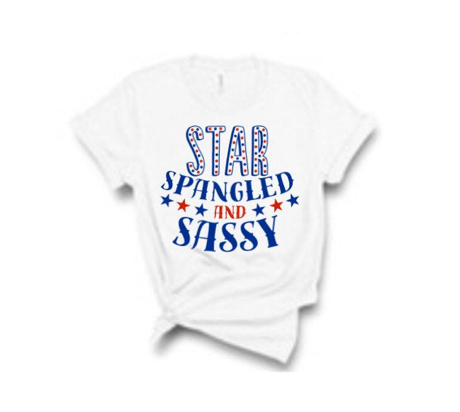 Star Spangled and Sassy Tee - Sincere Sentiments