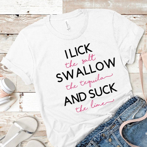 Lick Swallow Suck Tee - Sincere Sentiments