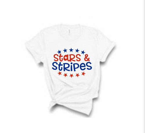 Stars and Stripes Tee - Sincere Sentiments