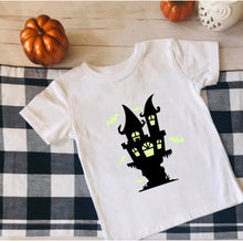 Load image into Gallery viewer, Glow in the Dark Haunted House Tee - Sincere Sentiments
