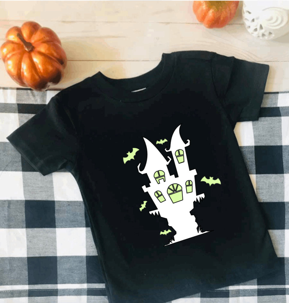 Glow in the Dark Haunted House Tee - Sincere Sentiments