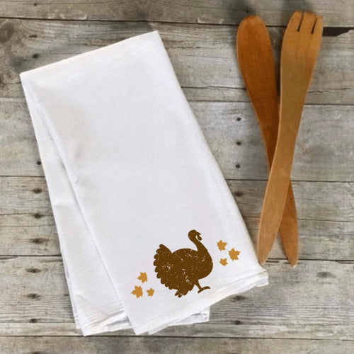 Autumn Turkey Tea Towel - Sincere Sentiments