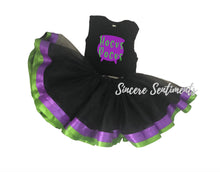 Load image into Gallery viewer, Witch Costume Ribbon Tutu Set - Sincere Sentiments
