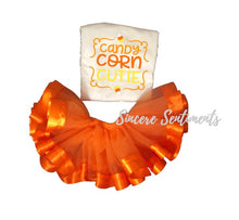 Load image into Gallery viewer, Candy Corn Cutie Ribbon Tutu Set
