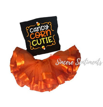 Load image into Gallery viewer, Candy Corn Cutie Ribbon Tutu Set
