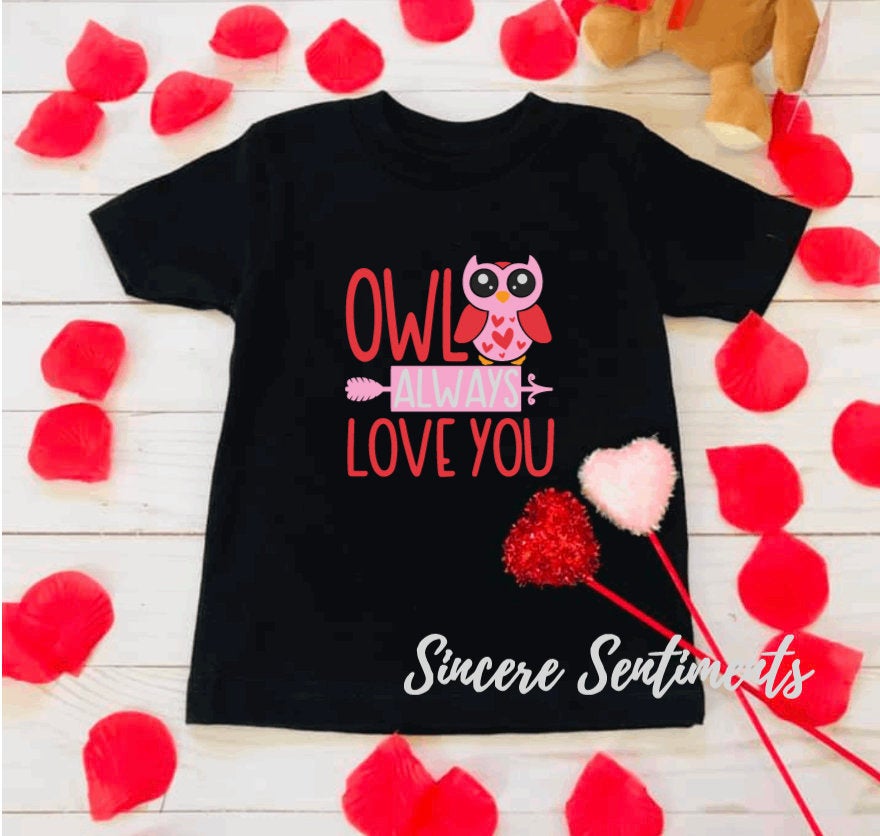 Owl Valentine Tee - Sincere Sentiments