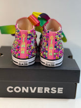 Load image into Gallery viewer, Custom Bright Rainbow Converse
