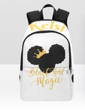 Load image into Gallery viewer, Black Girl Magic Personalized Backpack &amp; Lunch Bag Bundle
