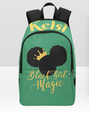 Load image into Gallery viewer, Black Girl Magic Personalized Backpack &amp; Lunch Bag Bundle
