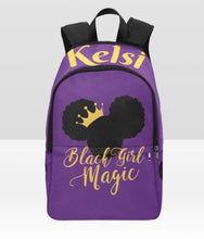 Load image into Gallery viewer, Black Girl Magic Personalized Back Pack
