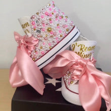 Load image into Gallery viewer, Pink Elegance Custom Converse
