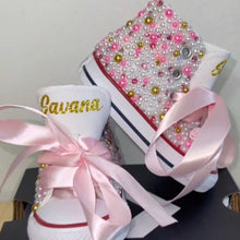 Load image into Gallery viewer, Pink Elegance Custom Converse
