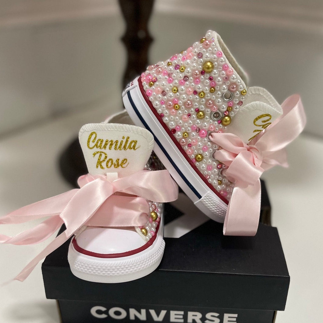 Pink Elegance Custom Converse