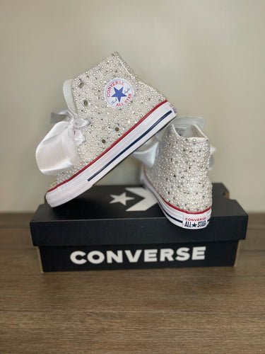 White Custom Converse