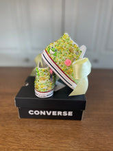 Load image into Gallery viewer, Princess &amp; the Frog Converse | Bling Shoes | Frog Princess | Rhinestone | Birthday Theme | Personalized | Bedazzled Shoes | Kids Shoes
