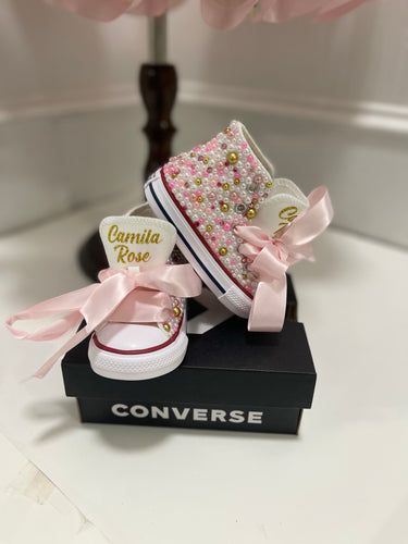 Pink Elegance Converse (kids) - Sincere Sentiments