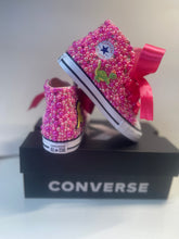 Load image into Gallery viewer, Pink Dino Converse Shoes - Sincere Sentiments
