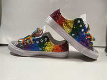 Load image into Gallery viewer, LGBT Pride Converse Shoes (Adults) - Sincere Sentiments
