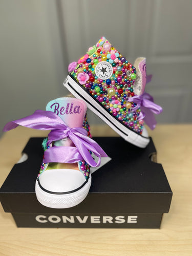 Flower Power Converse Shoes - Sincere Sentiments