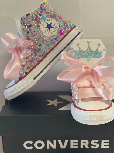 Pastel Princess Converse Shoes - Sincere Sentiments