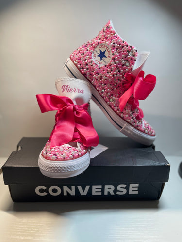 Shades of Pink Converse Shoes (Adults) - Sincere Sentiments