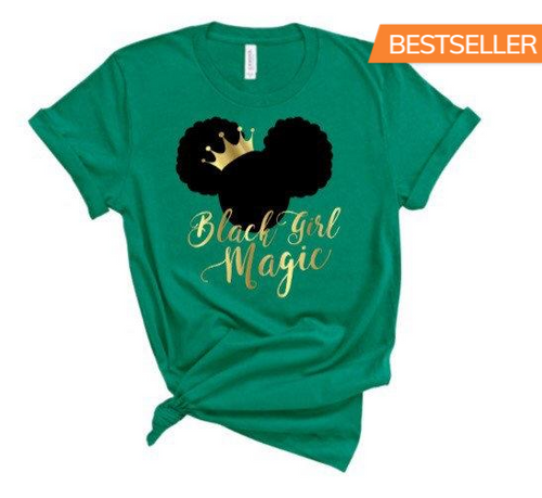 Womens Black Girl Magic Tee - Sincere Sentiments